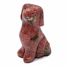 Rhodonite Labrador figurine