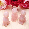 Labrador figurine made of rose quartz