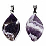 Amethyst pendant Leaf