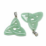 Aventurine green Triquetra pendant