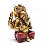 Feng Shui statuette of Ganesha in gold color 18 cm