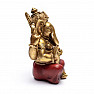 Feng Shui statuette of Ganesha in gold color 18 cm