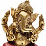 Feng Shui statuette of Ganesha in gold color 18 cm