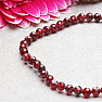 Garnet bracelet AA quality cut beads extra 4 mm