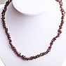 Chopped garnet necklace