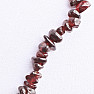 Chopped garnet necklace