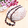 Garnet necklace made of pebbles