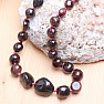 Garnet necklace made of pebbles