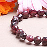 Garnet bracelet made of irregular stones