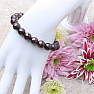 Garnet bracelet extra bead faceted