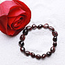 Garnet bracelet oval