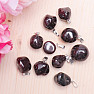 Garnet tambled pendant 1.2 - 1.7 cm