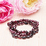 Set of three garnet bracelets