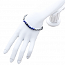 Hematite faceted bracelet with lapis lazuli beads