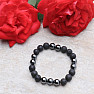 Lava stone men&#39;s bracelet with hematite