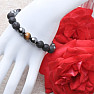 Lava stone men&#39;s bracelet with hematite and tiger&#39;s eye