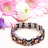 Hematite bracelet with tiger eye