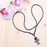 Hematite necklace with little angel