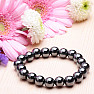 Hematite bracelet made of beads 10 mm