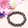 Hematite bracelet made of beads 10 mm