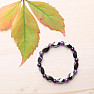 Hematite Twist Bracelet with Amethyst Beads