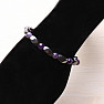 Hematite Twist Bracelet with Amethyst Beads