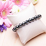 Hematite cut bracelet made of beads 10 mm