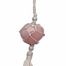 Feng Shui pendant Heart made of rose quartz