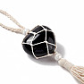 Feng Shui pendant Heart of black agate