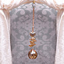 Wealth and prosperity Feng Shui window curtain made of cut crystals