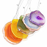 Agate glockenspiel 5 slices Multicolor