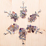 Fluorite grape pendant with angel wings