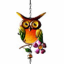 Chime metal Owl with four tubes