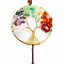 Feng Shui Tree of Life with semi-precious stones in the colors of the chakras