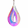 Drop chakra Feng Shui window curtain made of glass with a rainbow drop