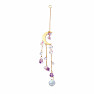 Feng Shui curtain with rainbow crystals Moon with amethysts