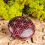 Flower of life massage tactile burgundy