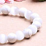 Howlit white with white ulexite beaded bracelet