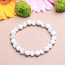 Howlit white with white ulexite beaded bracelet