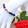 Howlite, lapis lazuli and rhodonite with flower bracelet RB Design 29