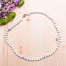 Magnesite (Howlite white) roundel necklace