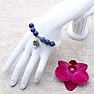 Jadeite white and sodalite bracelet with tree of life RB Design 51