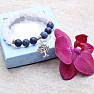 Jadeite white and sodalite bracelet with tree of life RB Design 51