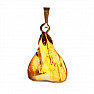 Amber tumbled pendant