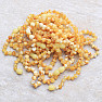 Amber beads round for children butter color