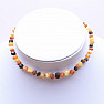 Amber round beads for children multicolor