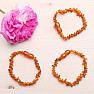 Amber beads bracelet for children dark honey