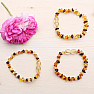 Amber bracelet for children extra polished multicolor