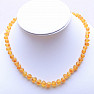 Amber natural necklace honey color