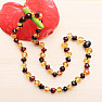 Amber natural necklace multicolor